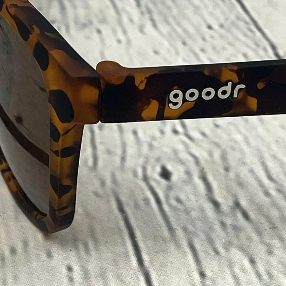 Goodr Bosley’s Basset Hound Dreams Polarized UV Sunglasses Tortoise Brown